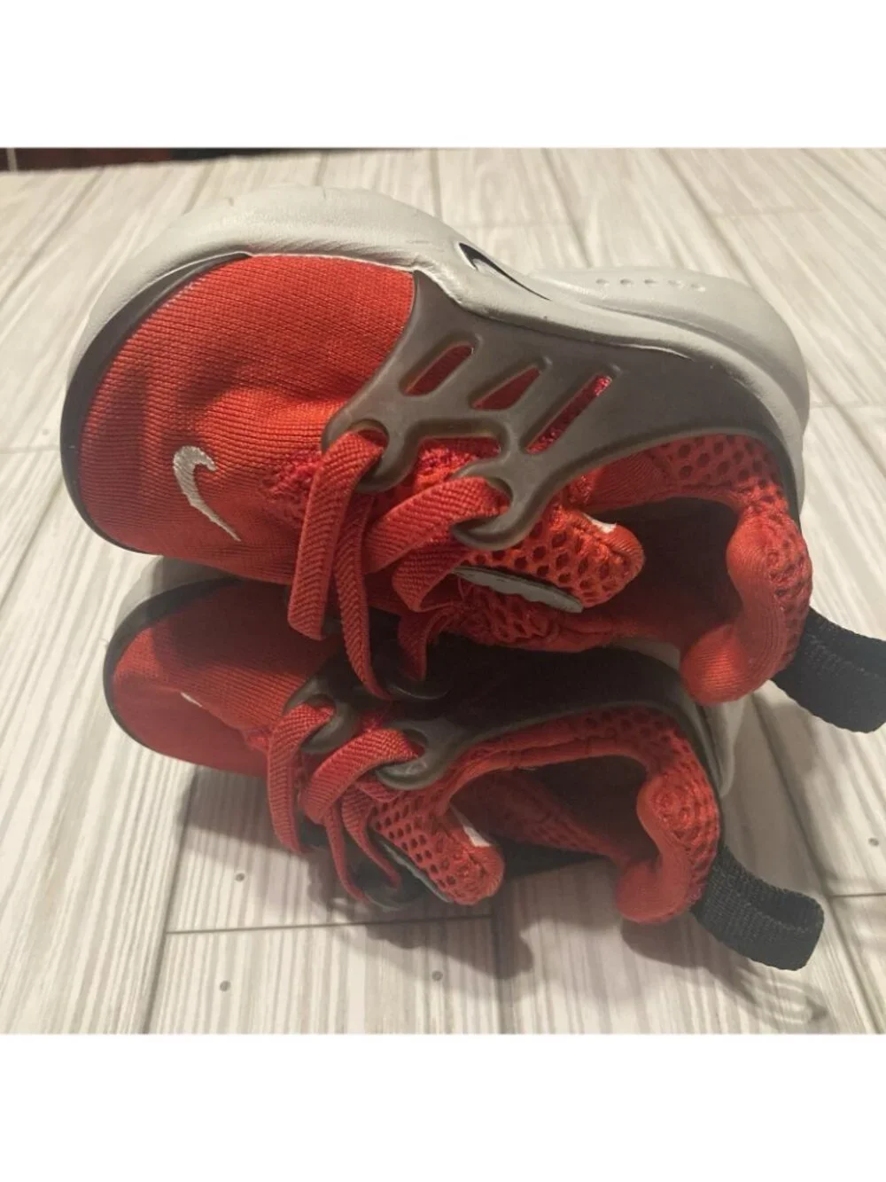 Nike Little Presto (TD) Toddler's Shoes Size 4C University Red Black 844767-600